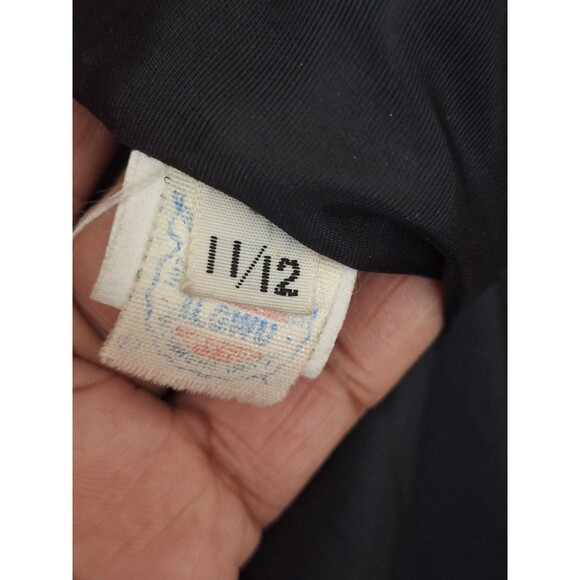 Vintage Braetan Wool Blend Long Coat Womens Sz 11/12 Gray One Button Made In USA - Picture 4 of 16